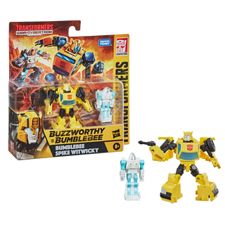Transformers Buzzworthy War for Cybertron Core Bumblebee & Spike Witwicky- 2-pack Transformers Buzzworthy War for Cybertron Core Bumblebee & Spike Witwicky- 2-pack