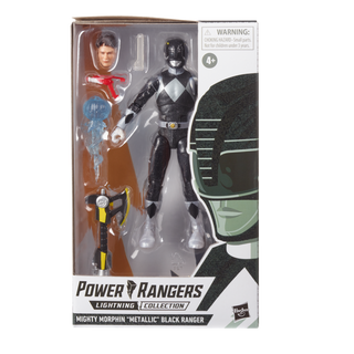 Power Rangers Lightning Collection Mighty Morphin Metallic Black Ranger