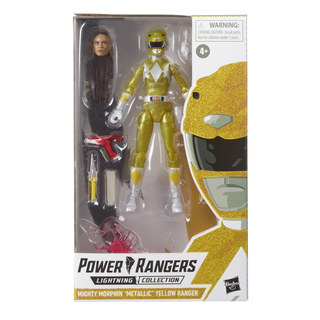 Power Rangers Lightning Collection Mighty Morphin Metallic Yellow Ranger (Hasbro Pulse Exclusive)