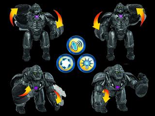 Transformers: Rise of the Beasts Command & Convert Optimus Primal animatronique