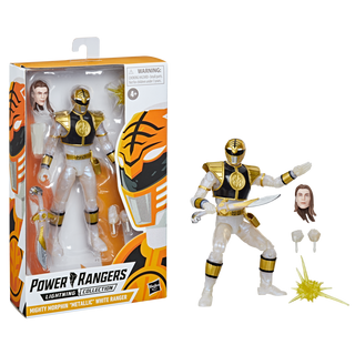 Power Rangers Lightning Collection Mighty Morphin Metallic White Ranger