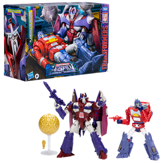 Transformers Generations Legacy Pack de 2 figurines Orion Pax Deluxe et Alpha Trion Voyageur A Hero is Born