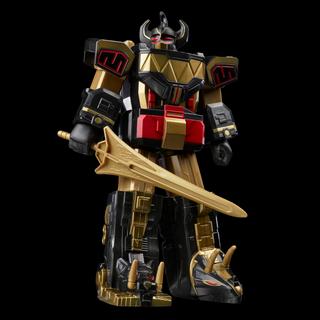 Power Rangers Mighty Morphin Black & Gold Dino Megazord 7-Inch Figure