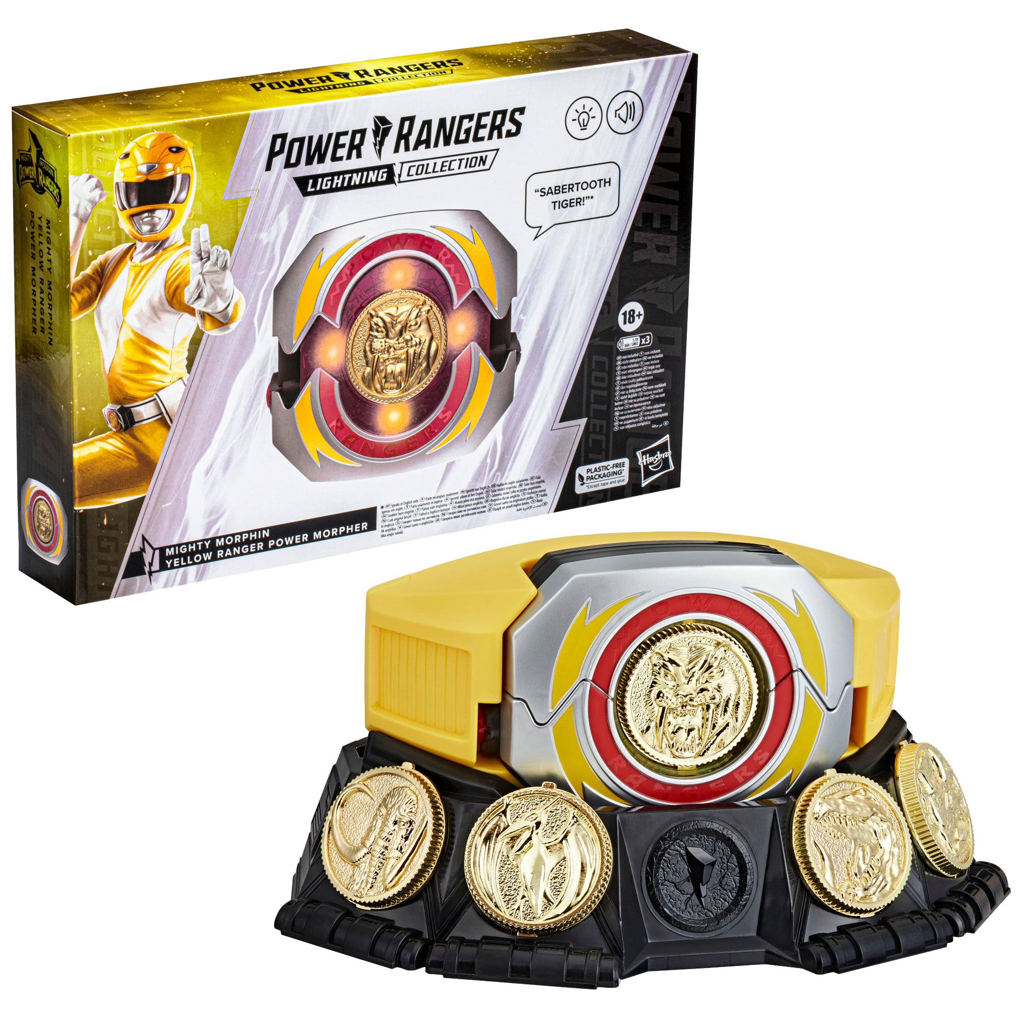 Power Rangers Lightning Collection Mighty Morphin Gelber Ranger Power Morpher