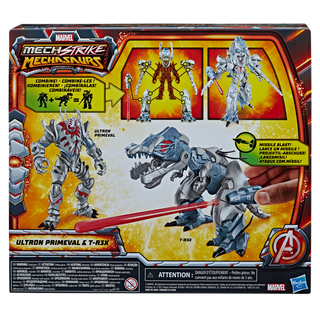 Marvel Mech Strike Mechasaurs Ultron Primeval with T-R3X
