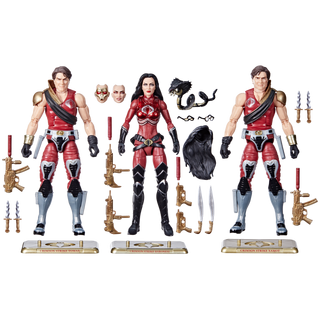 G.I. Joe Classified Series Crimson Strike Team: Baroness, Tomax & Xamot, G.I. Joe Action Figure Set, 82, 15-cm Action Figures - Hasbro Pulse G.I. Joe Classified Series Crimson Strike Team: Baroness, Tomax & Xamot, G.I. Joe Action Figure Set, 82, 15-cm Action Figures - Hasbro Pulse