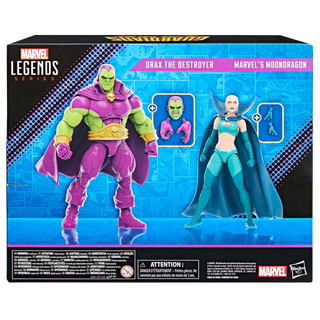 Hasbro Marvel Legends Series Drax the Destroyer and Marvel's Moondragon