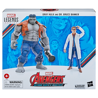 Hasbro Marvel Legends Series Gray Hulk and Dr. Bruce Banner