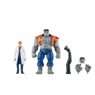 Hasbro Marvel Legends Series Hulk gris y el Dr. Bruce Banner Hasbro Pulse