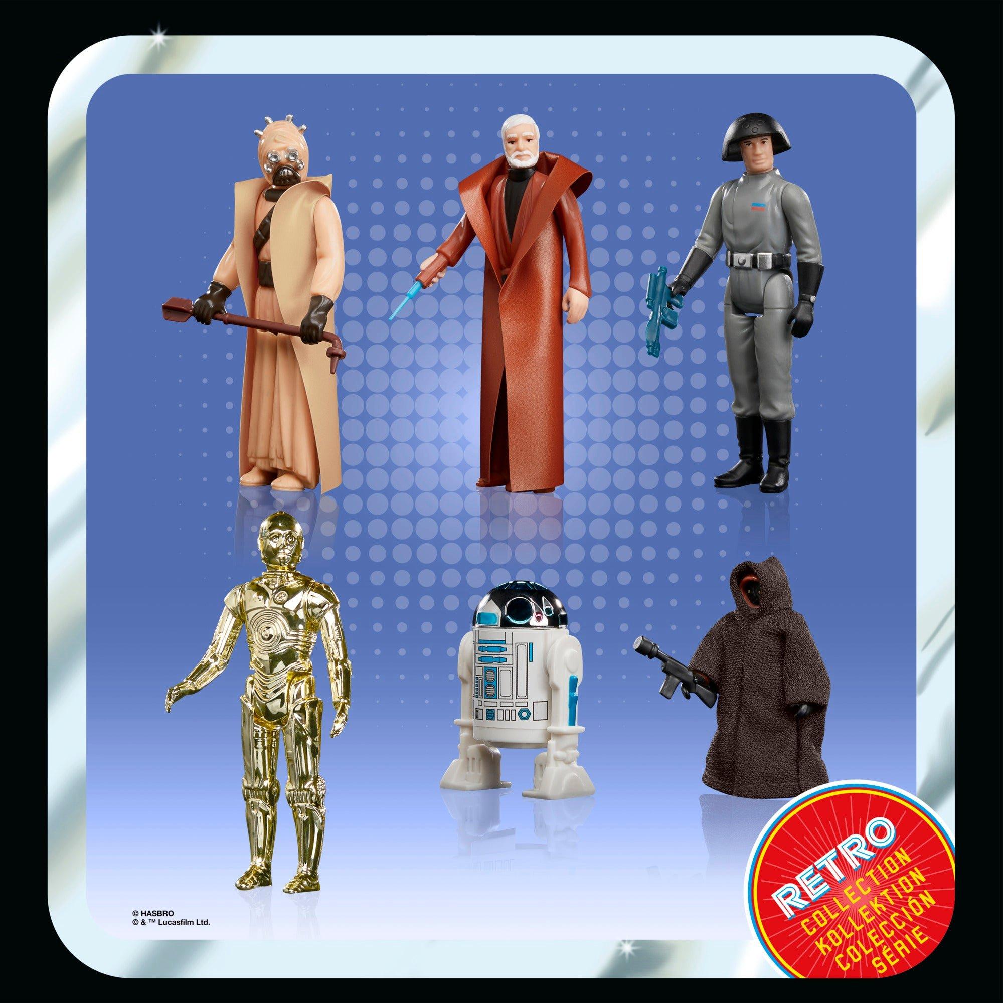 Star Wars Retro Collection Star Wars A New Hope Collectible Multipack 6 Action Figures 9.5 cm scale Toys for Children Hasbro Pulse