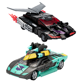 Transformers Generations - Colección Shattered Glass - Rodimus, Sideswipe y Decepticon Whisper