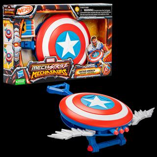 Marvel Mech Strike Mechasaurs Captain America Redwing Blaster