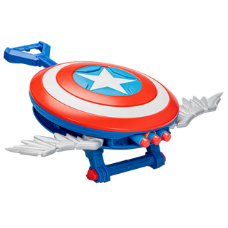 Marvel Mech Strike Mechasaurs Captain America Redwing Blaster