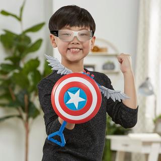 Marvel Mech Strike Mechasaurs Captain America Redwing Blaster