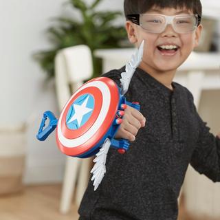 Marvel Mech Strike Mechasaurs Captain America Redwing Blaster