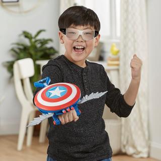 Marvel Mech Strike Mechasaurs Captain America Redwing Blaster