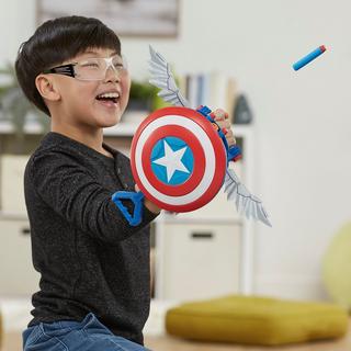 Marvel Mech Strike Mechasaurs Captain America Redwing Blaster