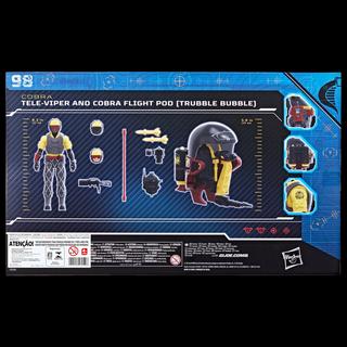 G.I. Joe Classified Series Python Patrol Tele-Viper & Cobra Flight Pod (Trubble Bubble)