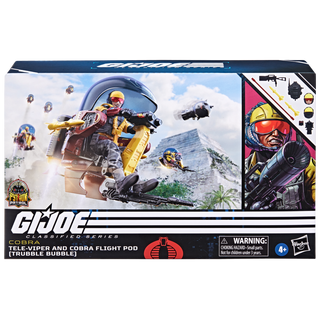 G.I. Joe Classified Series Python Patrol Tele-Viper & Cobra Flight Pod (Trubble Bubble)