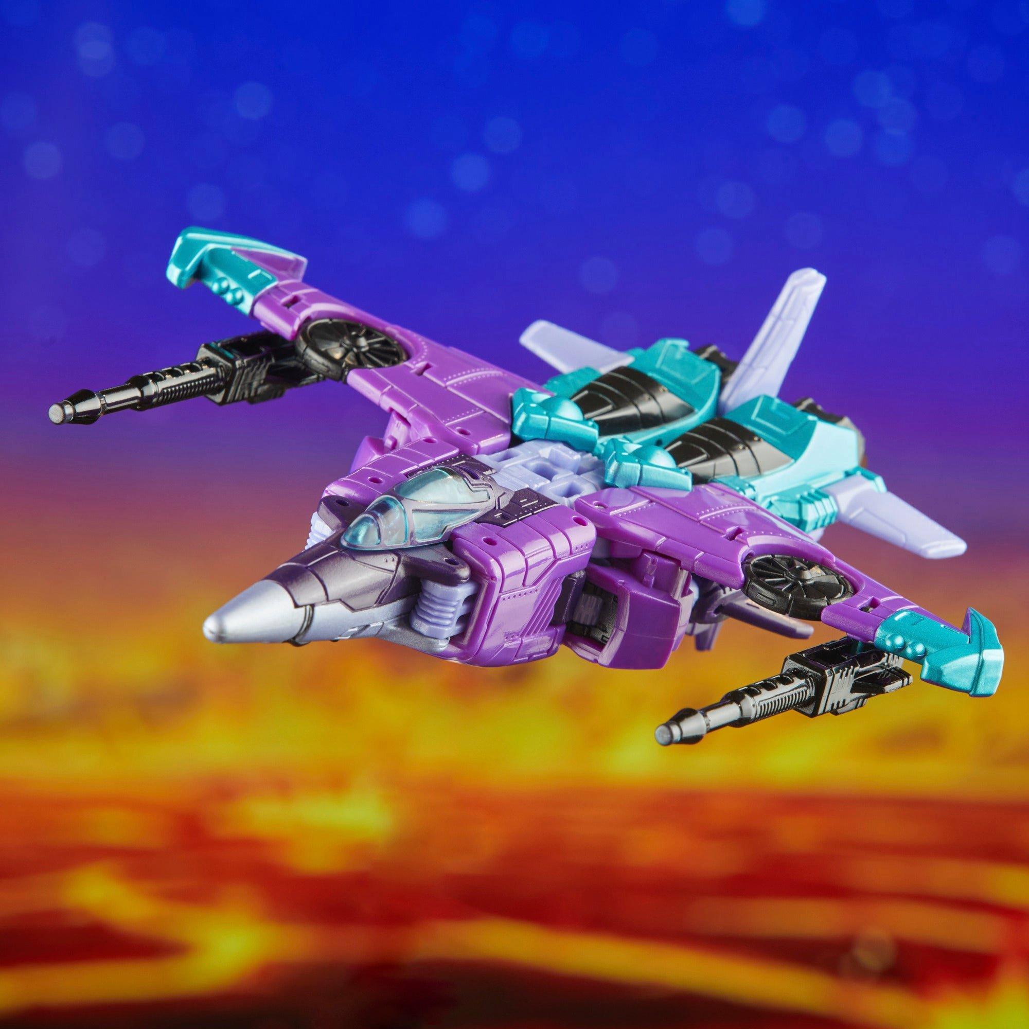 Transformers Legacy Slipstream figure transforms in two ways