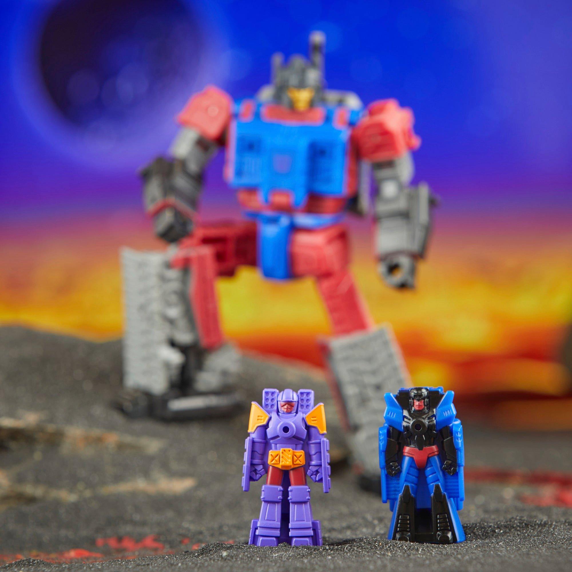 Transformers Legacy United Quake (G1) - Action Figure 14cm Convertibile In Carro Armato, Con Targetmaster Tiptop E Heater, 8+ Anni - 2