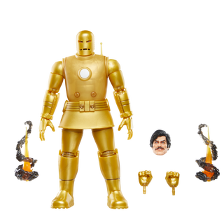 Marvel Legends Series Iron Man (Model 01 - Gold) - Hasbro Pulse