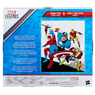 Marvel Legends Series Hank Pym (Giant-Man) & Janet Van Dyne (Wasp)