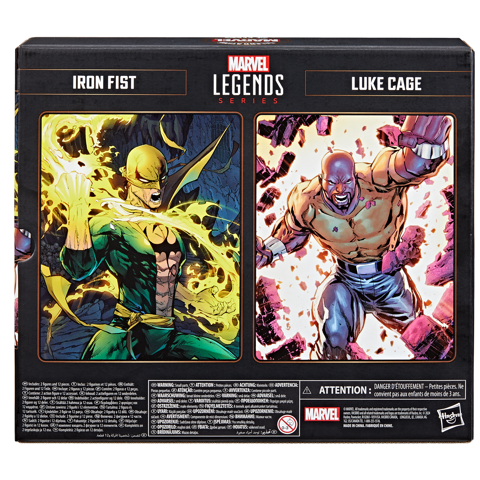 Pack Hasbro Marvel Legends 85e Anniversaire – Iron Fist & Luke Cage – Figurines Neuves