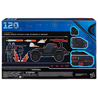 G.I. Joe Classified Series #120, Cobra Night Attack 4-WD Stinger & Driver