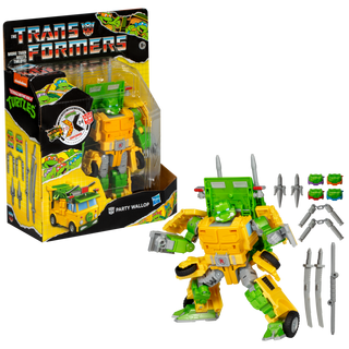 Transformers Collaborative Teenage Mutant Ninja Turtles x Transformers Party Wallop Figure