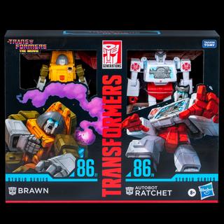 Transformers Studio Series Deluxe The Transformers: The Movie Brawn & Autobot Ratchet