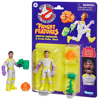 Ghostbusters Kenner Classics The Real Ghostbusters Winston Zeddemore & Scream Roller Ghost Figure