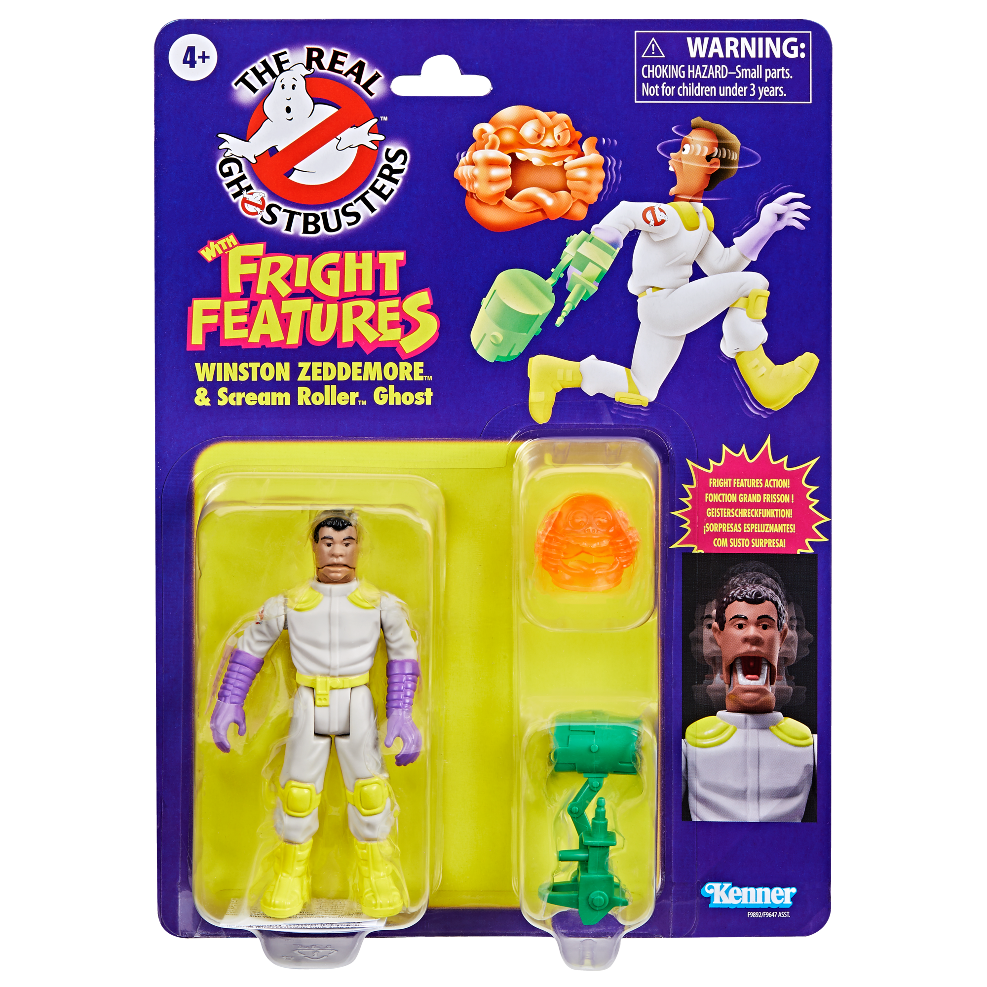 Ghostbusters Kenner Classics The Real Ghostbusters Winston Zeddemore & Scream Roller Geist