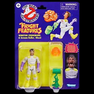 Ghostbusters Kenner Classics The Real Ghostbusters Winston Zeddemore & Scream Roller Ghost Figure