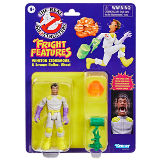 Ghostbusters Kenner Classics The Real Ghostbusters Winston Zeddemore & Scream Roller Ghost Figure