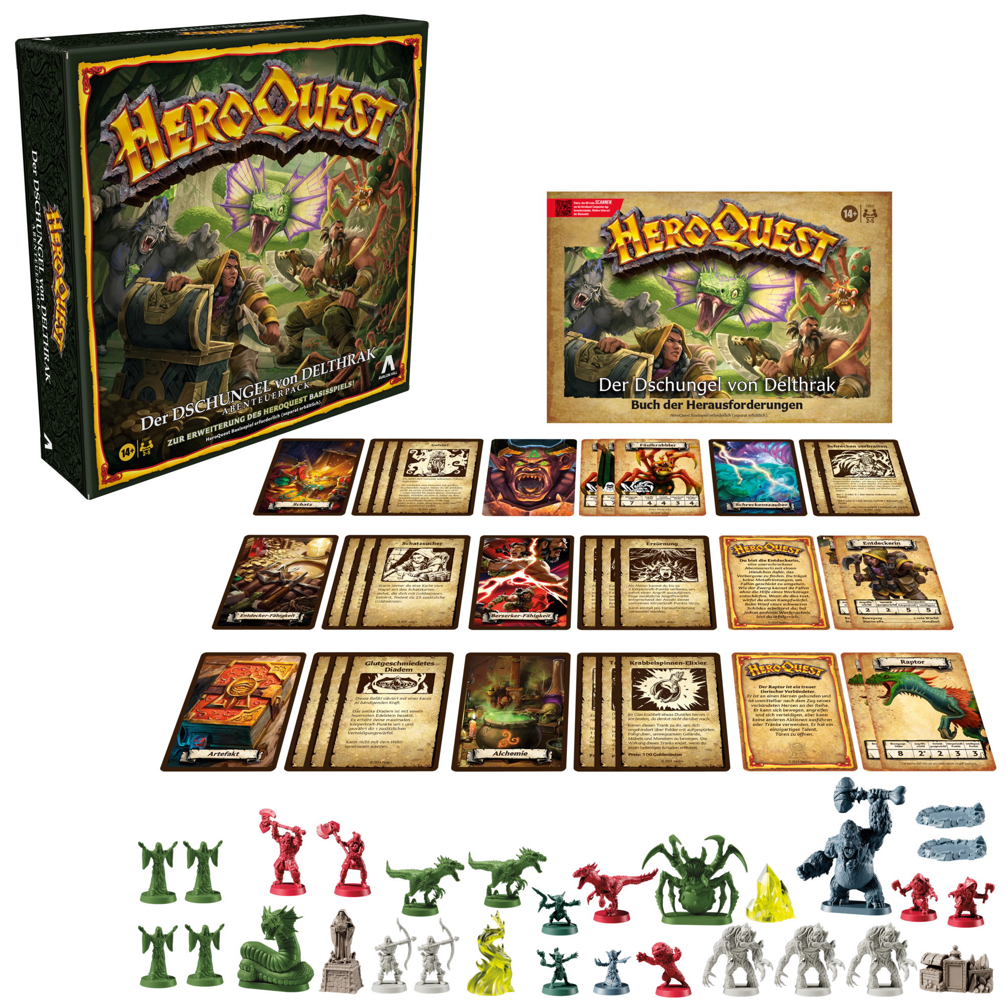 Avalon Hill HeroQuest Der Dschungel von Delthrak Abenteuerpack (Deutsche Version)