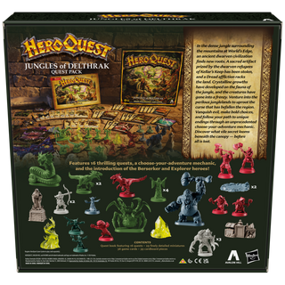 Avalon Hill HeroQuest Pack de quête Les jungles de Delthrak (Version en anglais)