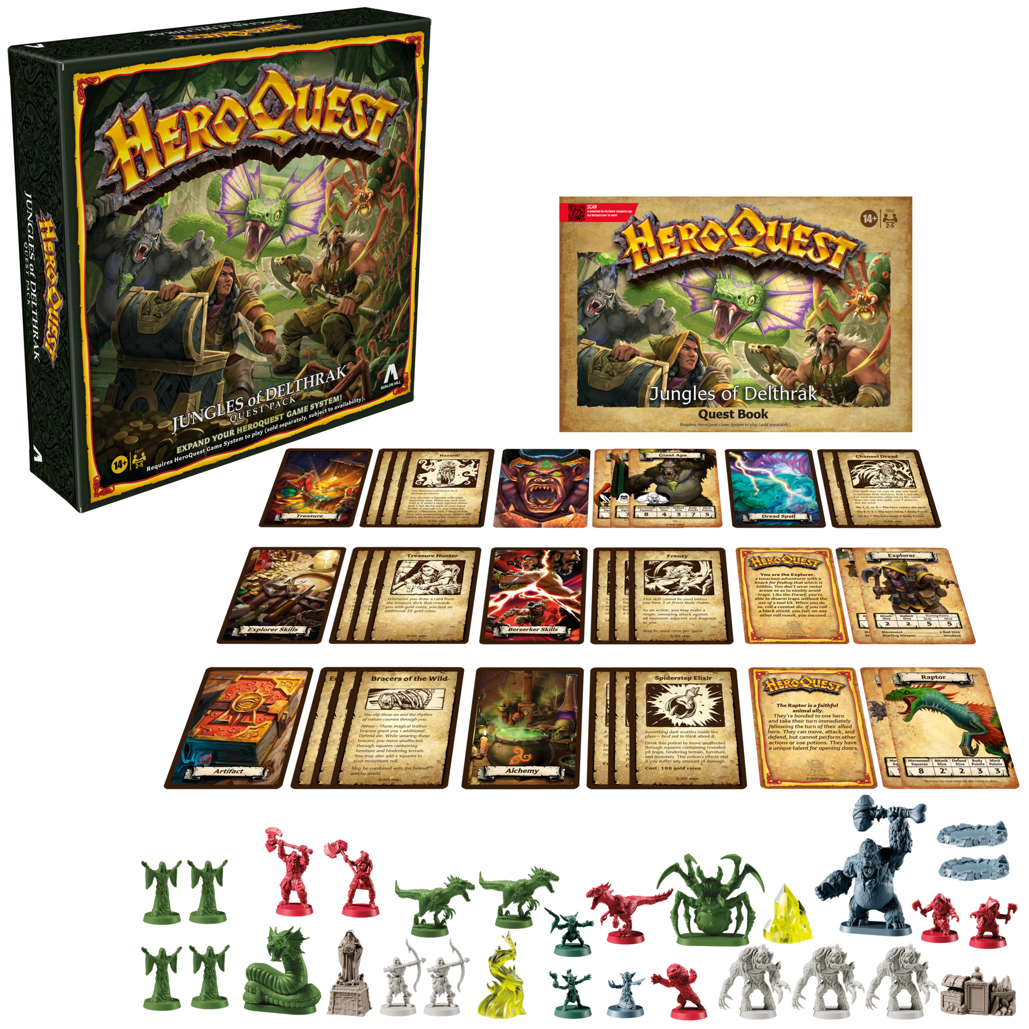 Avalon Hill HeroQuest Pack de quête Les jungles de Delthrak (Version en anglais)