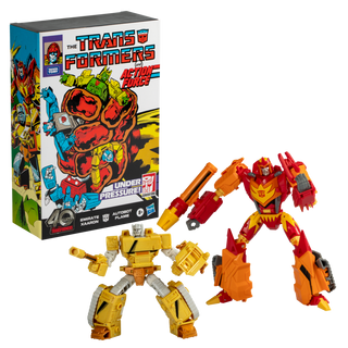 Transformers Generations, Autobot Flame ed Emirate Xaaron, action figure ispirate ai fumetti