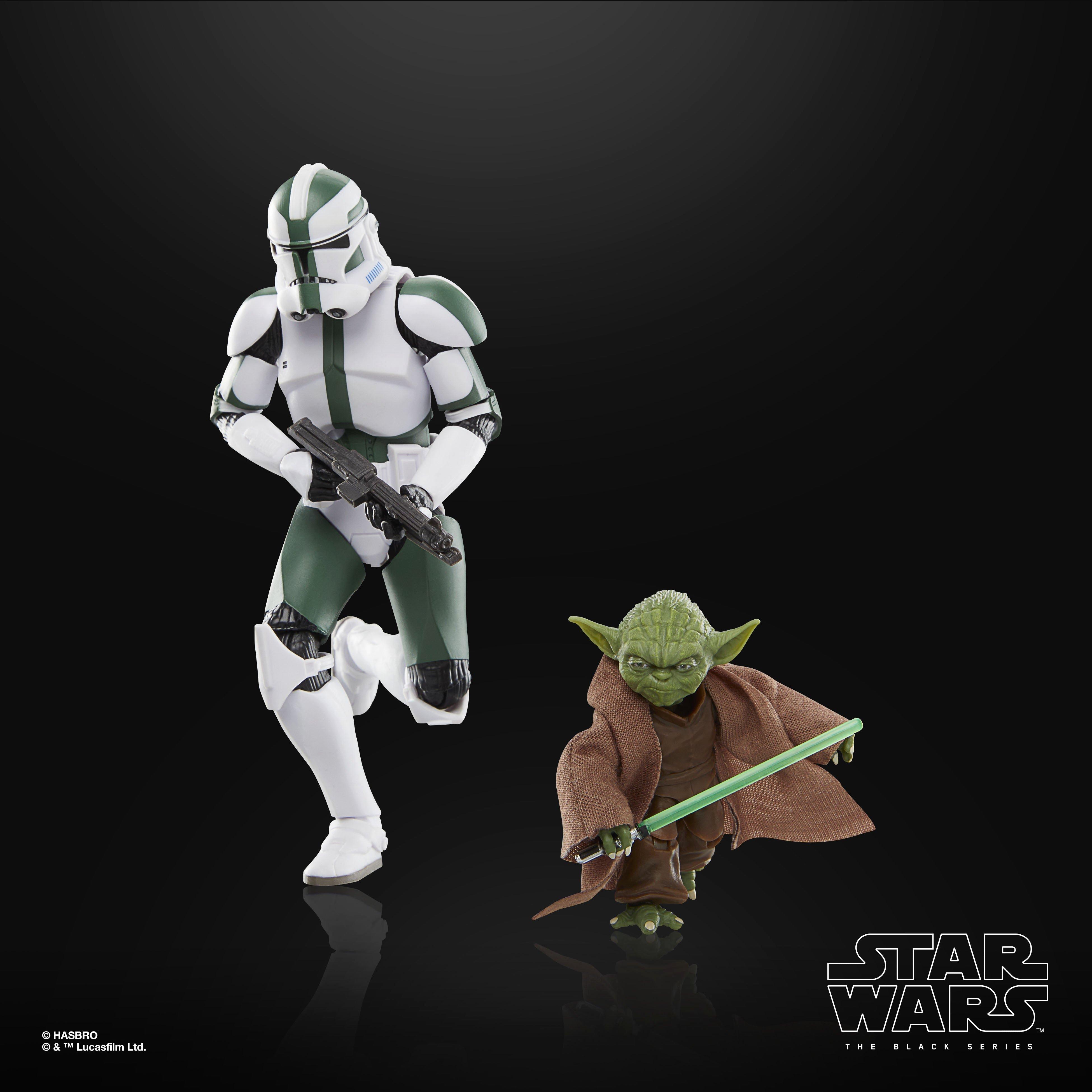 Star Wars The Black Series Yoda & Clone Commander Gree