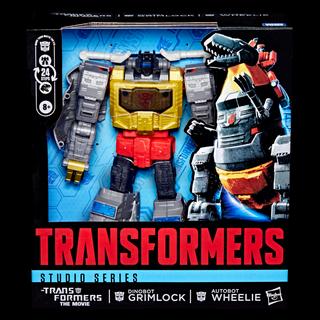 Transformers Studio Series The Transformers: The Movie Dinobot Grimlock and Autobot Wheelie
