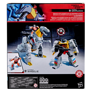 Transformers Studio Series, action figure di Dinobot Grimlock e Autobot Wheelie, ispirate al film "Transformers: The Movie"