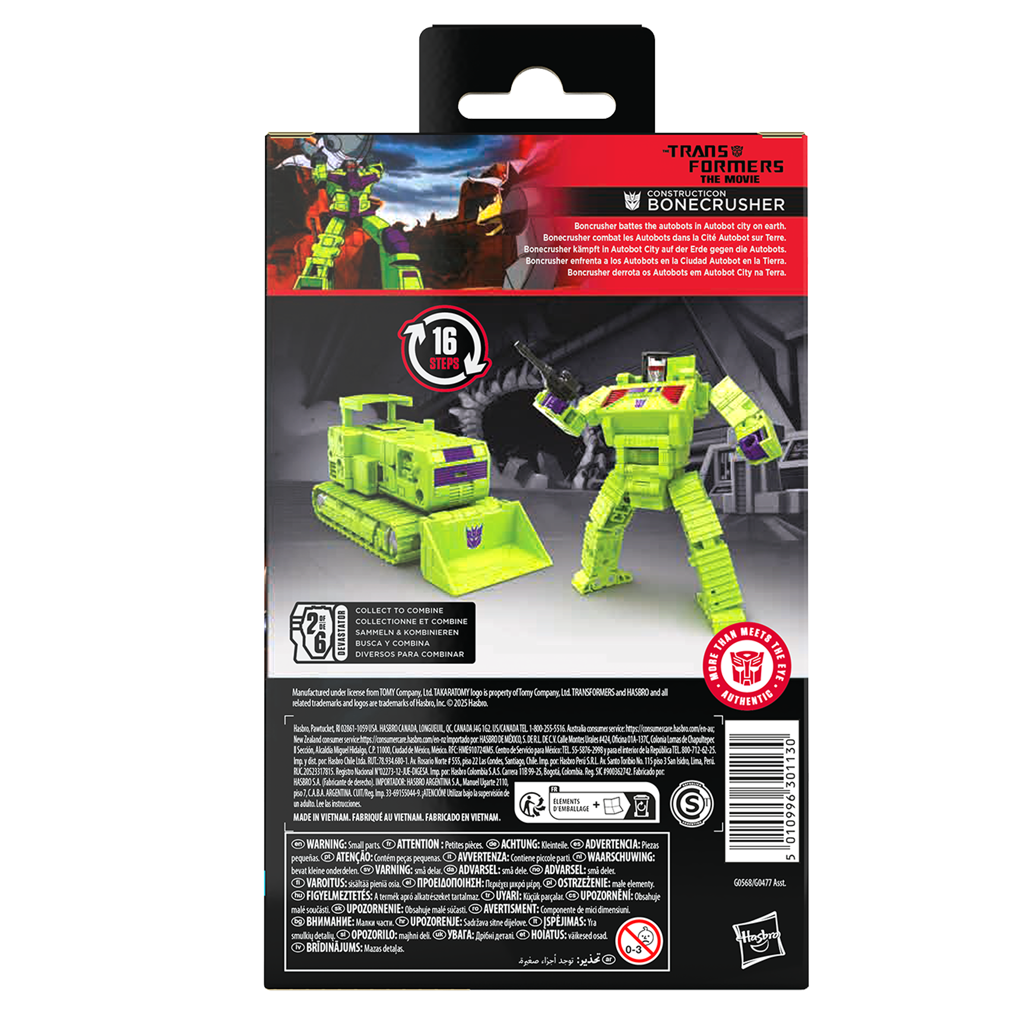 Hasbro Transformers Studio Series Deluxe Class Construction Bonecrusher - in USA