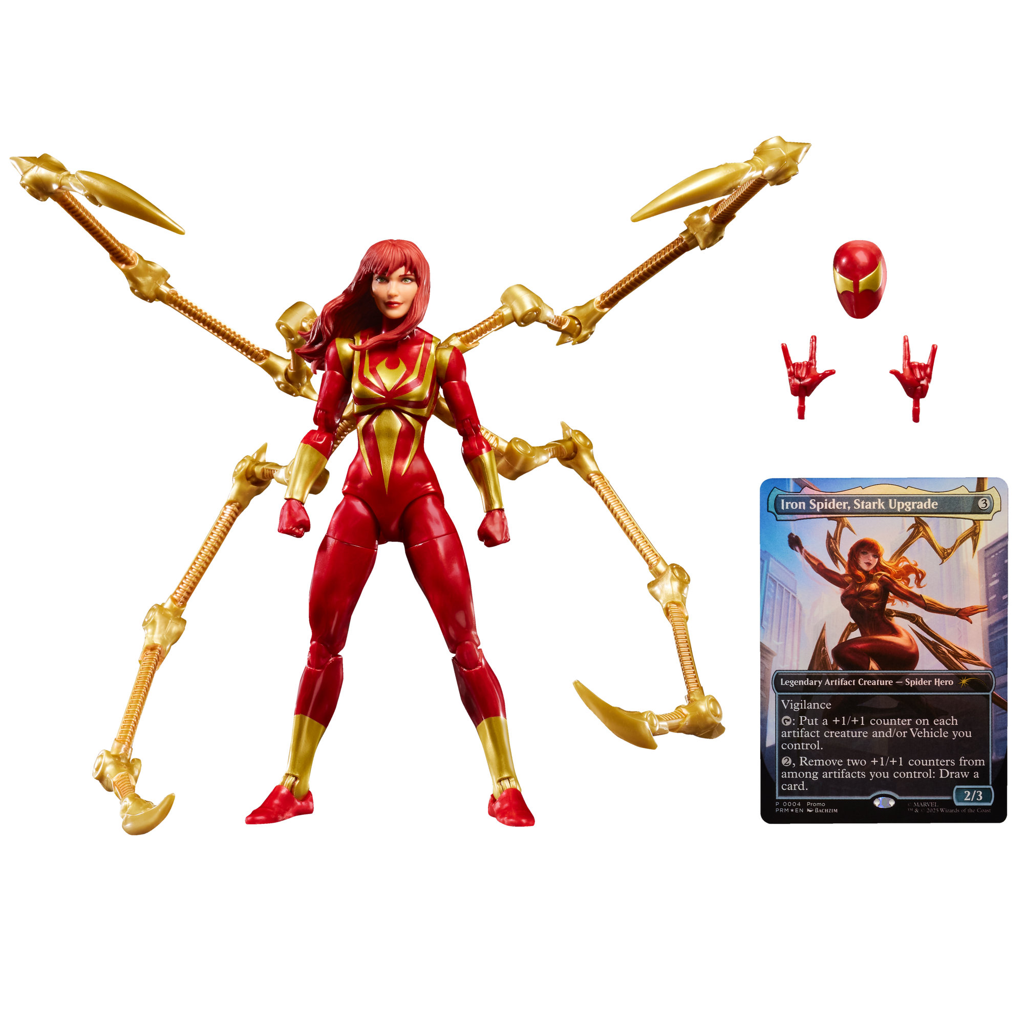 Marvel Legends Series Magic: The Gathering Mary Jane Watson (Iron Spider) -  Hasbro Pulse, image size:2000x2000