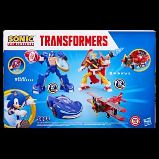 Transformers Collaborative Sonic the Hedgehog x Transformers Wingtail and Blue Booster Action Figures