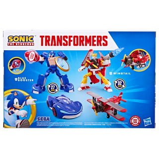 Transformers Collaborative, Sonic the Hedgehog x Transformers, Wingtail e Blue Booster, action figure