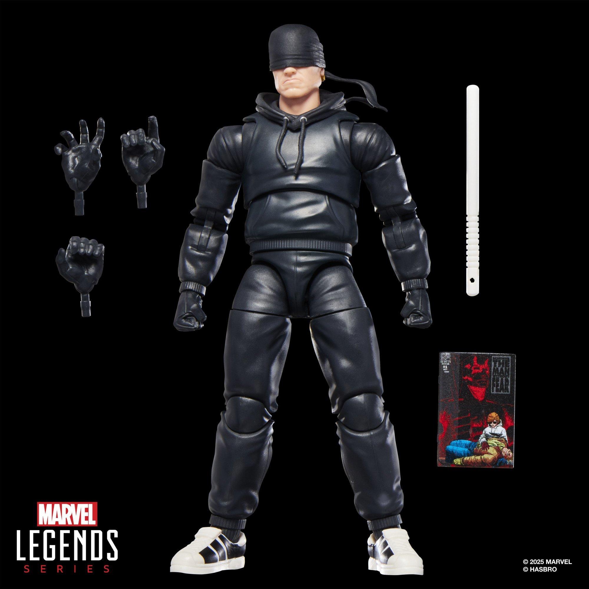 Marvel Hasbro Legends Series Elektra Natchios Daredevil Actionfigur – 15 Cm, Vollbeweglich, Mit 2 Sai-Waffen