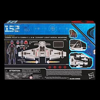 G.I. Joe Classified Series #152, Cobra Pilot Action Figure & Cobra C.L.A.W. (Covert Light Aerial Weapon)