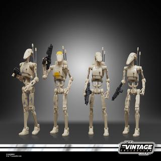Star Wars The Vintage Collection Pack de 4 droïdes de combat - Hasbro Pulse