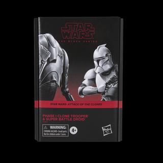 STAR WARS The Black Series Phase I Clone Trooper & Super Battle Droid